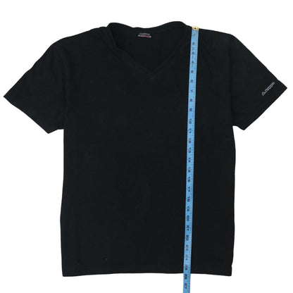 Kappa Men's Black XL V-Neck Cotton Jersey Short Sleeve T-Shirt