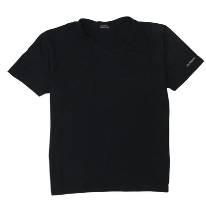 Kappa Men's Black XL V-Neck Cotton Jersey Short Sleeve T-Shirt