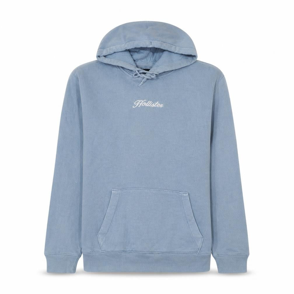 Mens UK Size M Hollister Blue Pullover Hoodie
