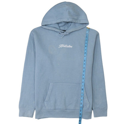 Mens UK Size M Hollister Blue Pullover Hoodie