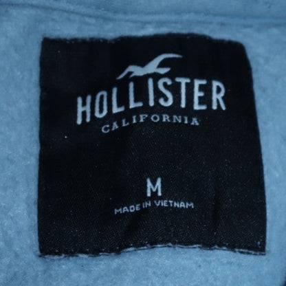 Mens UK Size M Hollister Blue Pullover Hoodie