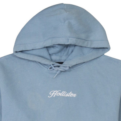 Mens UK Size M Hollister Blue Pullover Hoodie