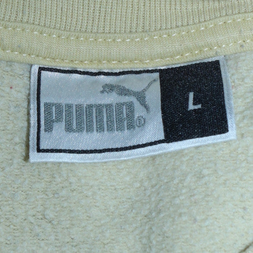 Mens UK Size L Puma Beige Pullover Sweatshirt