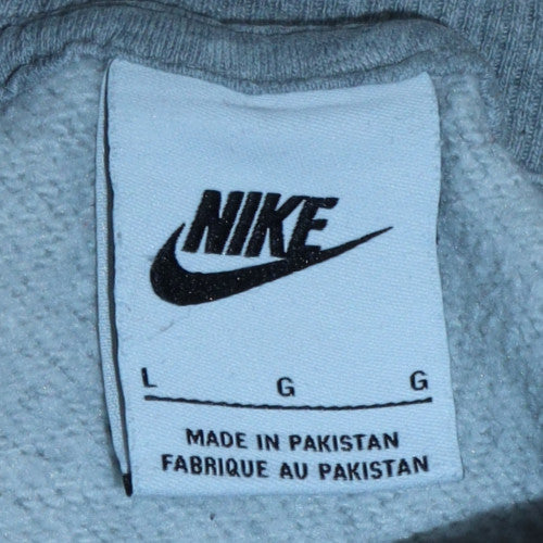 Mens UK Size L Nike Grey Pullover Sweatshirt