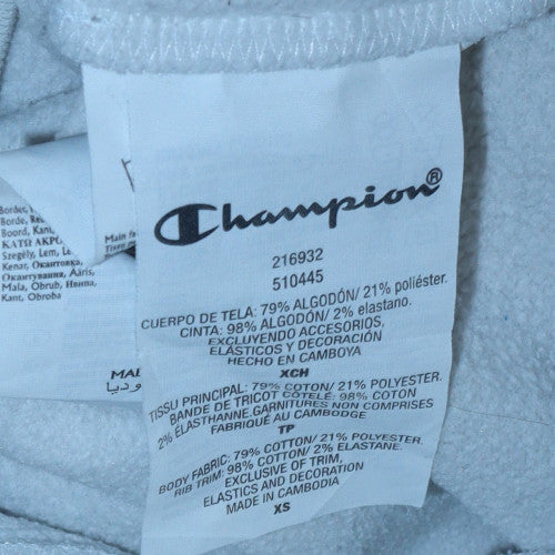 Mens UK Size XS Champion White Pullover Hoodie