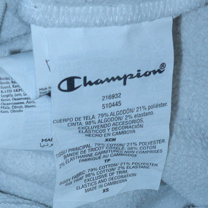 Mens UK Size XS Champion White Pullover Hoodie
