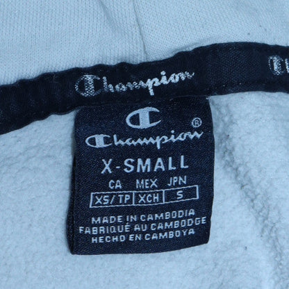 Mens UK Size XS Champion White Pullover Hoodie