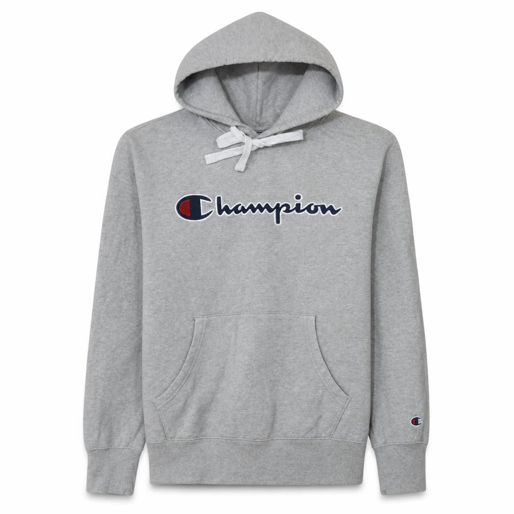Mens UK Size L Champion Grey Pullover Hoodie