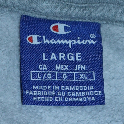 Mens UK Size L Champion Grey Pullover Hoodie
