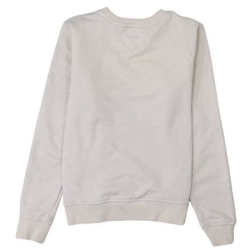 Womens UK Size XS Tommy Jeans Beige Pullover Sweatshirt
