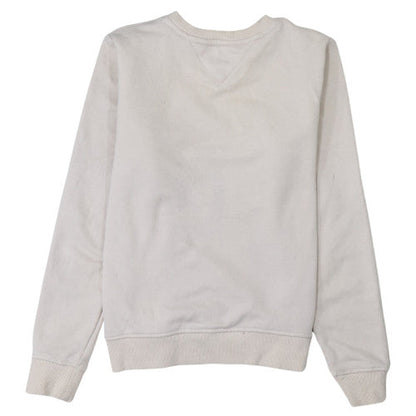 Womens UK Size XS Tommy Jeans Beige Pullover Sweatshirt