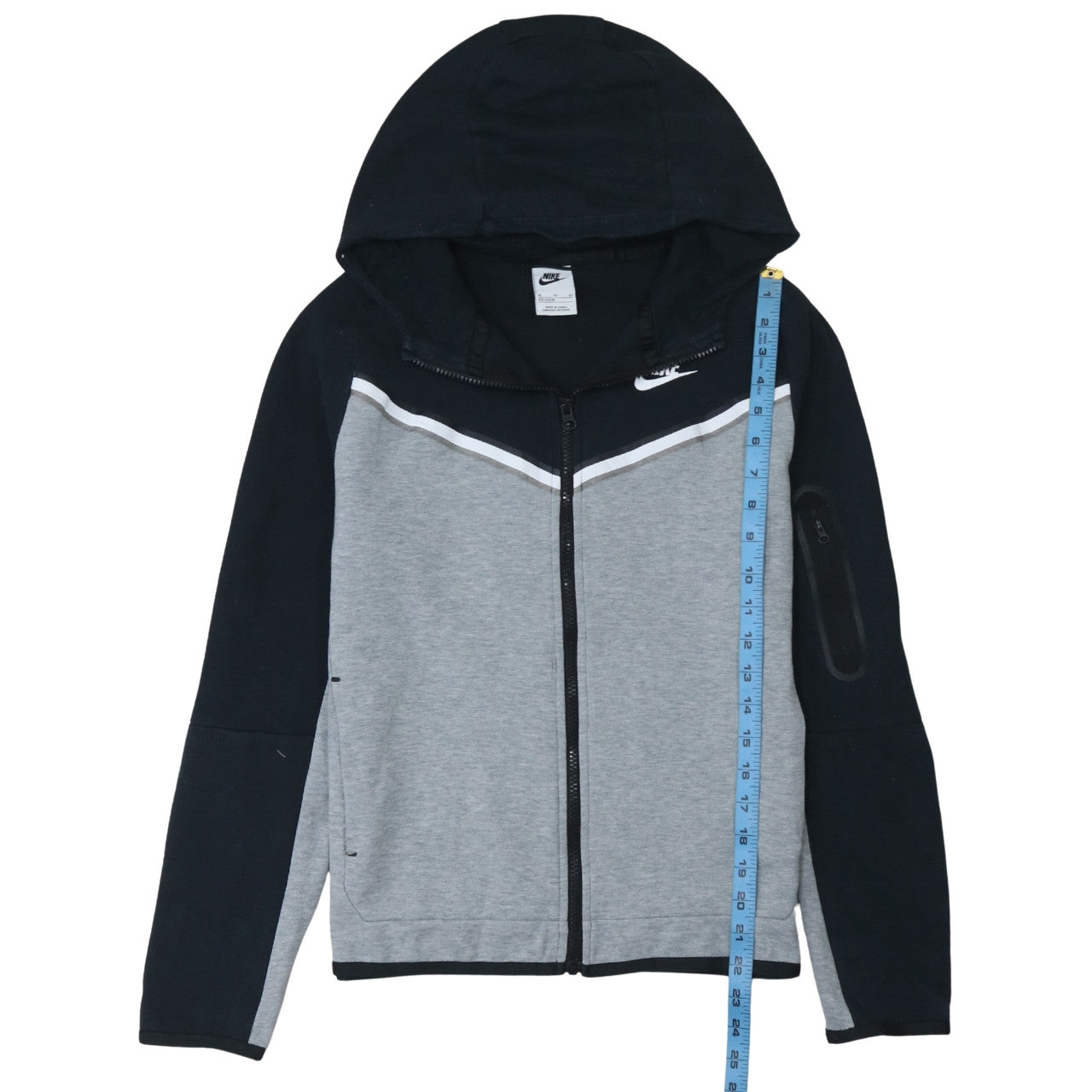 Teens UK Size XL Nike Grey Full Zip Hoodie