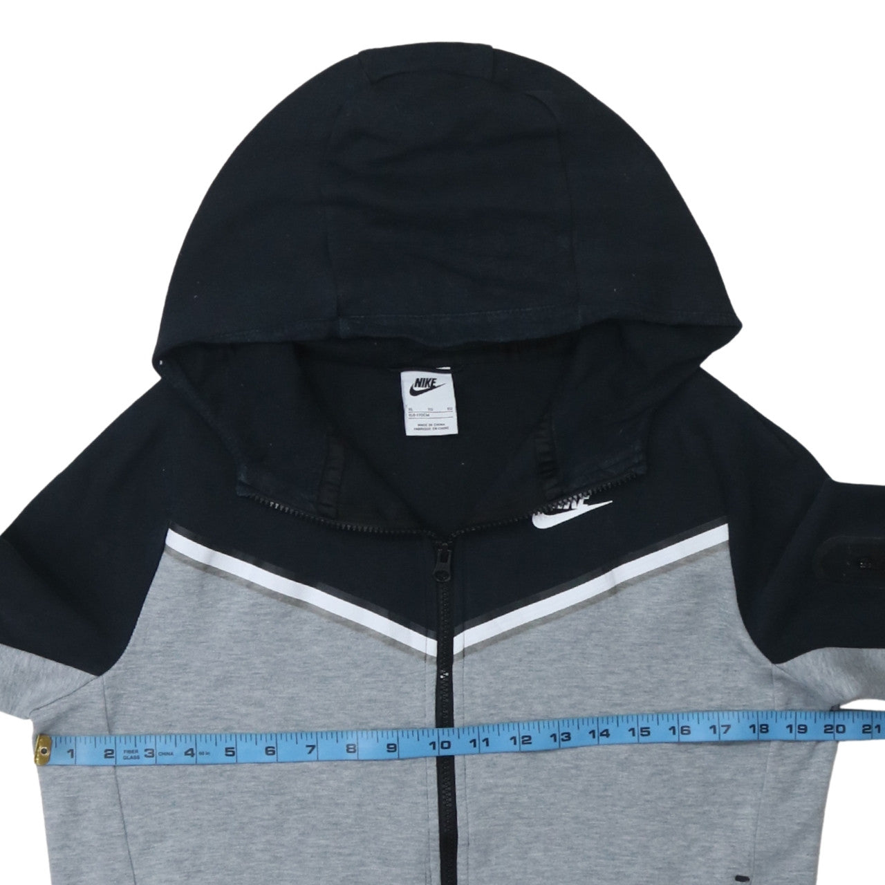 Teens UK Size XL Nike Grey Full Zip Hoodie