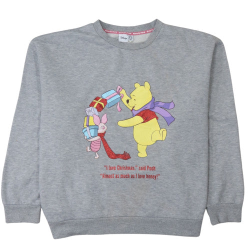 Womens UK Size 2XL Disney Grey Pullover Sweatshirt