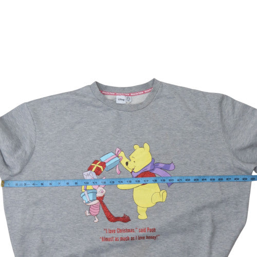 Womens UK Size 2XL Disney Grey Pullover Sweatshirt