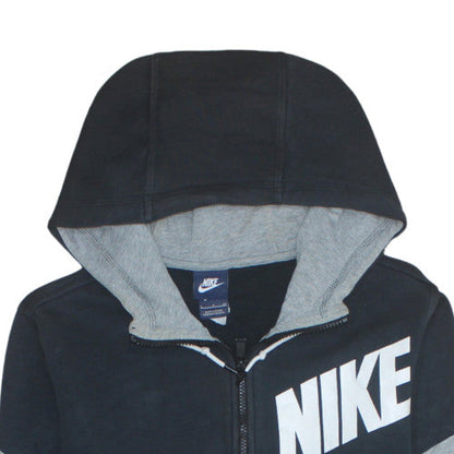 Mens UK Size S Nike Black Full Zip Hoodie