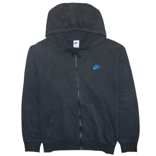 Mens UK Size XL Nike Black Full Zip Hoodie