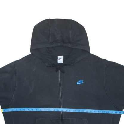 Mens UK Size XL Nike Black Full Zip Hoodie