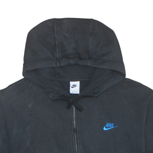 Mens UK Size XL Nike Black Full Zip Hoodie