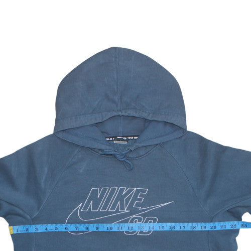 Mens UK Size S Nike Blue Pullover Hoodie