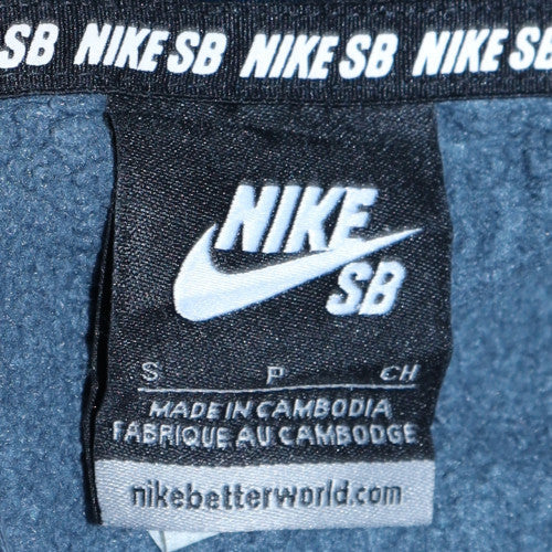 Mens UK Size S Nike Blue Pullover Hoodie
