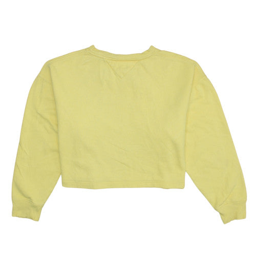 Womens UK Size M Tommy Jeans Yellow Pullover Sweatshirt