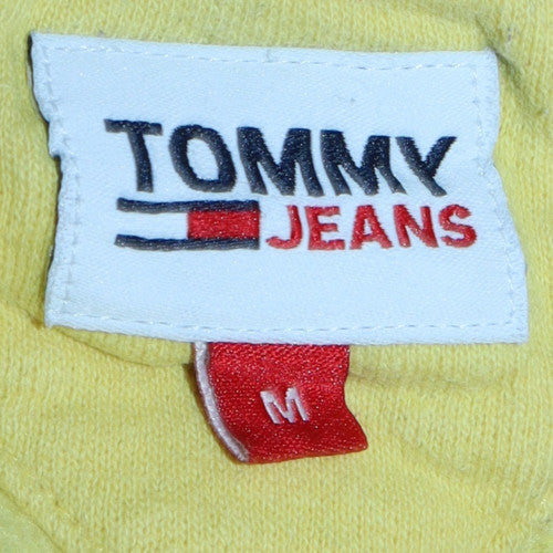 Womens UK Size M Tommy Jeans Yellow Pullover Sweatshirt