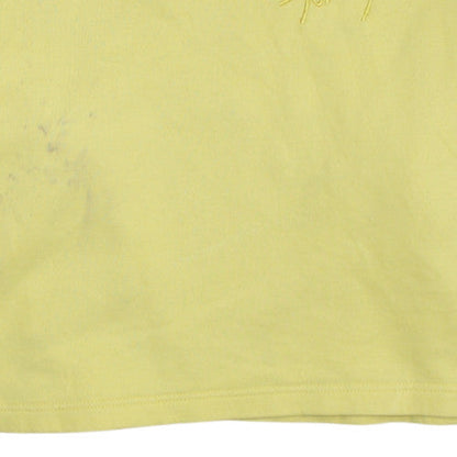 Womens UK Size M Tommy Jeans Yellow Pullover Sweatshirt