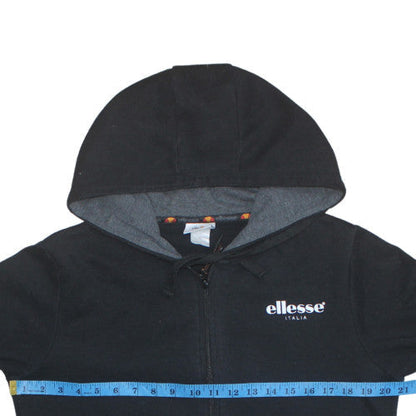Mens UK Size S Ellesse Black Full Zip Hoodie