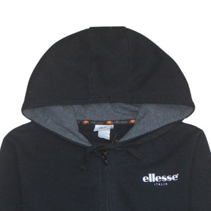 Mens UK Size S Ellesse Black Full Zip Hoodie