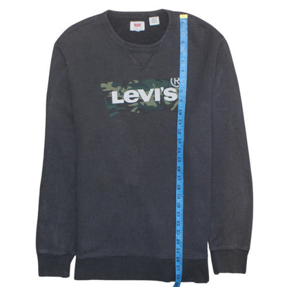 Mens UK Size M Levi's Black Pullover Sweatshirt