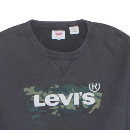 Mens UK Size M Levi's Black Pullover Sweatshirt