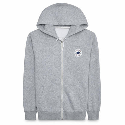Mens UK Size S Converse Grey Full Zip Hoodie