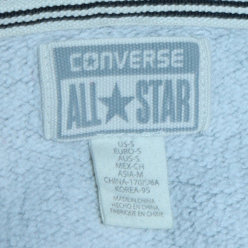 Mens UK Size S Converse Grey Full Zip Hoodie