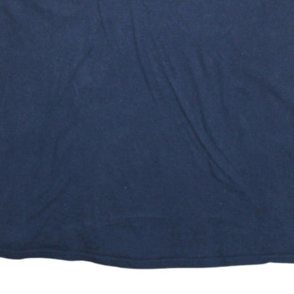 Timberlakes Men's Navy Blue Graphic Print Crew Neck Cotton T-Shirt L