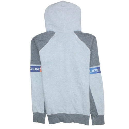 Mens UK Size M Superdry Grey Full Zip Hoodie