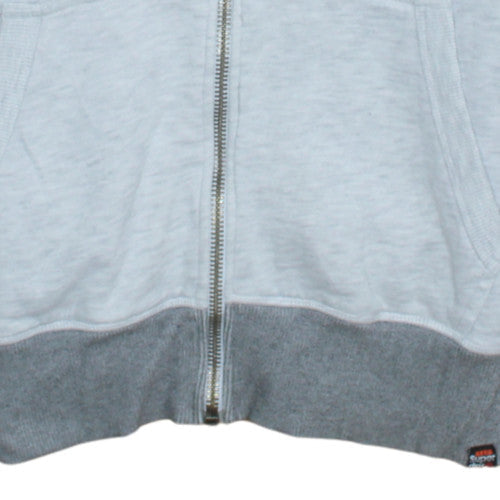 Mens UK Size M Superdry Grey Full Zip Hoodie