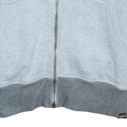 Mens UK Size M Superdry Grey Full Zip Hoodie