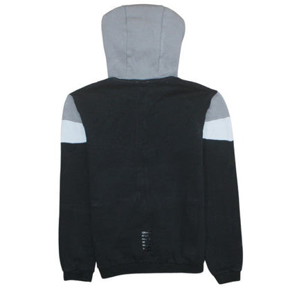 Mens UK Size M Emporio Armani GreyBlackWhite Full Zip Hoodie