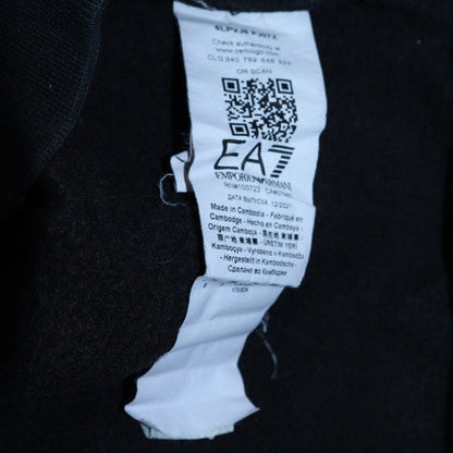 Mens UK Size M Emporio Armani GreyBlackWhite Full Zip Hoodie