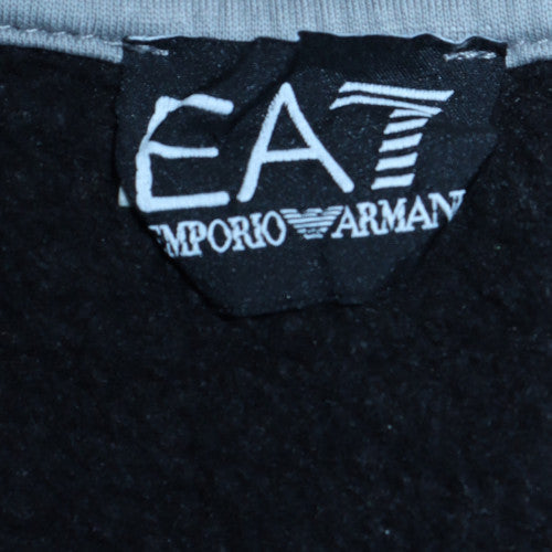 Mens UK Size M Emporio Armani GreyBlackWhite Full Zip Hoodie