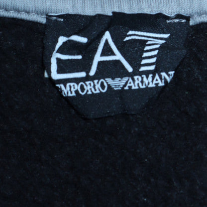 Mens UK Size M Emporio Armani GreyBlackWhite Full Zip Hoodie