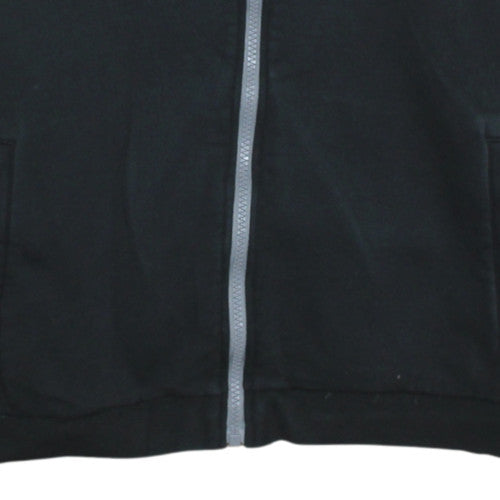 Mens UK Size M Emporio Armani GreyBlackWhite Full Zip Hoodie