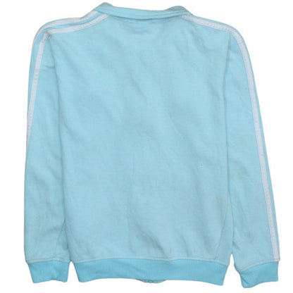 Womens UK Size L Adidas Blue Full Zip Sweatshirt