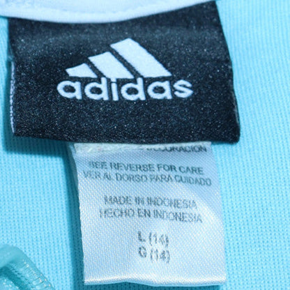 Womens UK Size L Adidas Blue Full Zip Sweatshirt