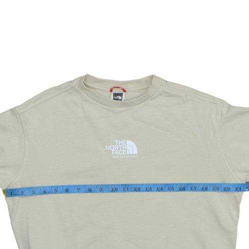 Womens UK Size S The North Face Beige Pullover Sweatshirt