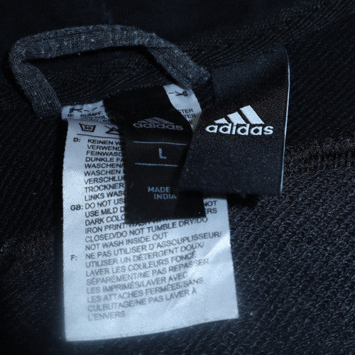 Mens UK Size L adidas Grey Full Zip Hoodie