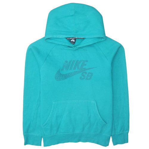 Mens UK Size L Nike Blue Pullover Hoodie