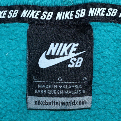 Mens UK Size L Nike Blue Pullover Hoodie