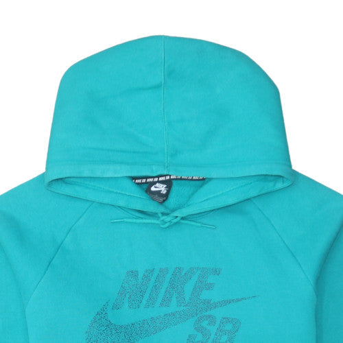 Mens UK Size L Nike Blue Pullover Hoodie